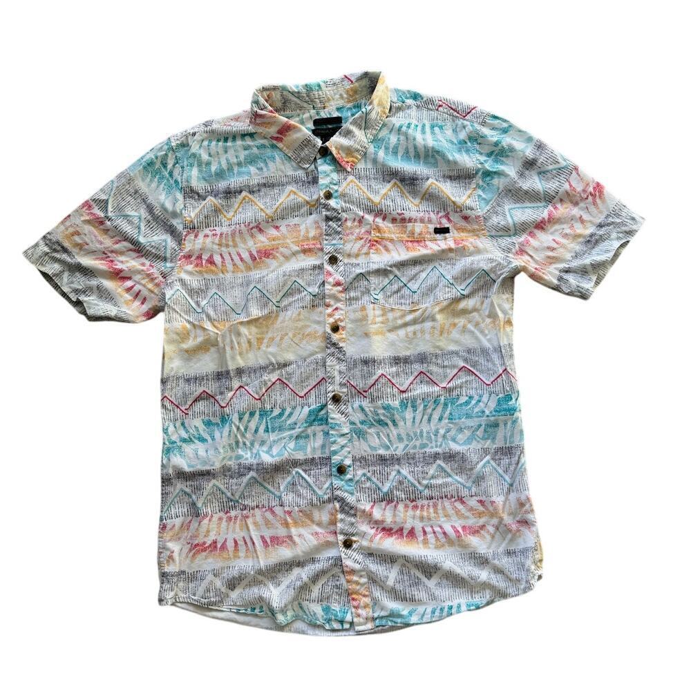 O'Neill Button Down, Classic Fit, Blue & Orange. size, Large